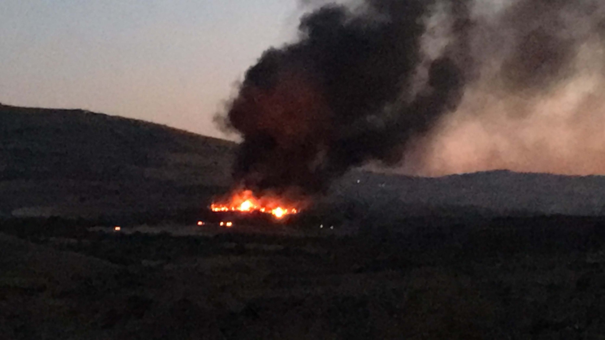 Son dakika: Askeri konteyner bölgesinde yangın çıktı