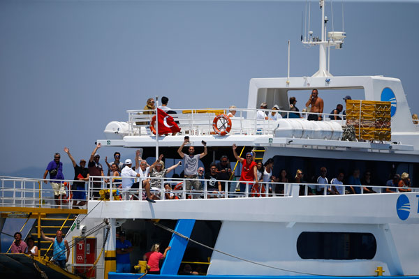 Son dakika! Tahliyeler başladı.. İlk feribot Bodrum’da