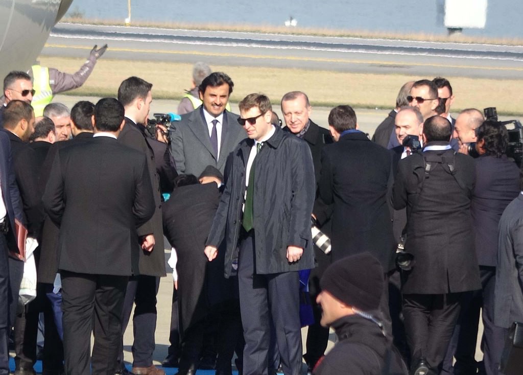 Cumhurbaşkanı Erdoğan, Katar Emiri’ni Trabzon’da karşıladı