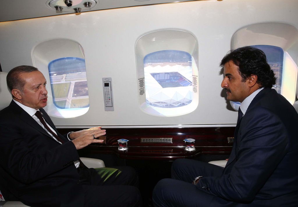 Cumhurbaşkanı Erdoğan, Katar Emiri’ni Trabzon’da karşıladı