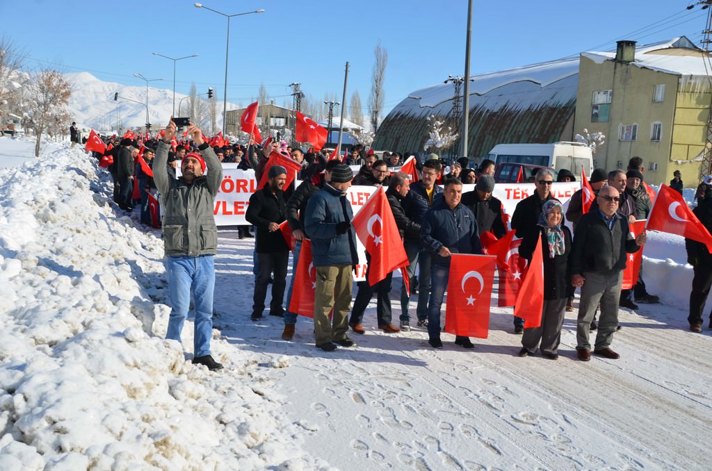 Yüksekova bugün bu sloganla çınladı