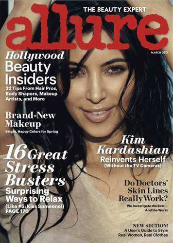 Kim Kardashian�dan Allure�a özel pozlar