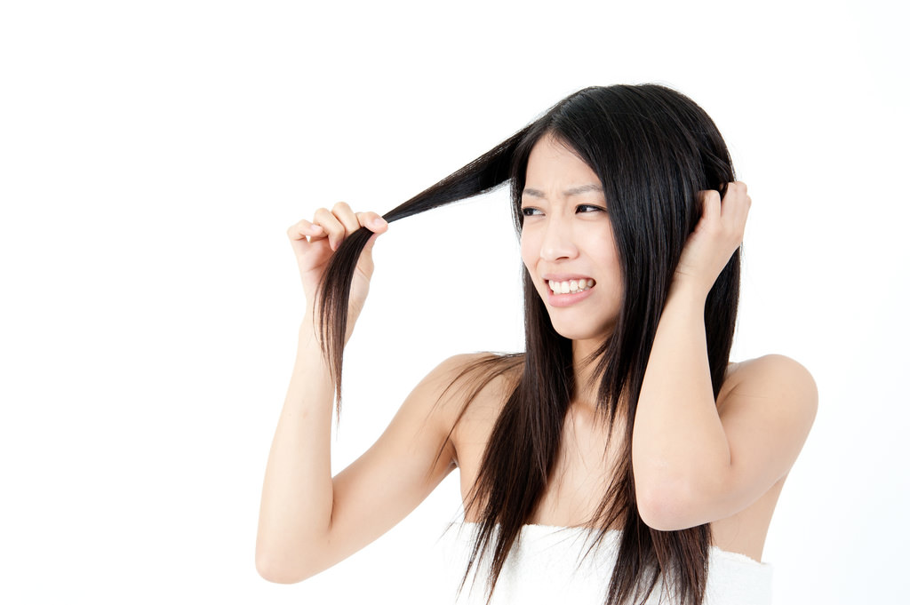 Long hair daddy screaming asian