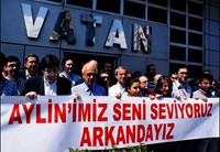 Vatan �al��anlar�ndan tutuklu meslekta�a destek