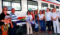 "Bar�� Treni" �stanbul'dan ge�ti