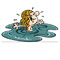 K�z�m tatilde bir su ku�una d�nd�!