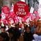Darbecilere Taksimde protesto