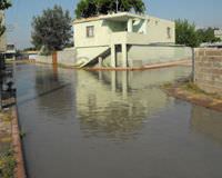 Adana'da sokaklar� su bast�