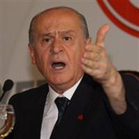 Devlet Bah�eli sert konu�tu