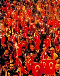 Be�ikta�'ta fener alay� co�kusu