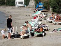 Turistlerin deniz keyfi