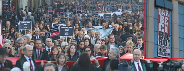 Avukatlar �stiklal Caddesi'nde y�r�d�