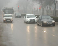 Edirne'yi sis kaplad�
