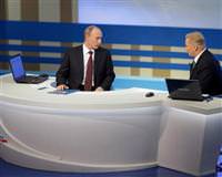 Putin'e canl� yay�nda 1,5 milyon soru