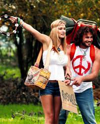 Rafaeli '�i�ek k�z' olup otostop �ekti