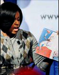 First Lady �ocuklara okudu