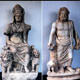 Tarlas�nda d�rt Roma heykeli buldu