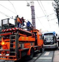 Tel koptu tramvay durdu