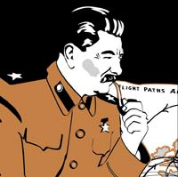 Farkl� bir Stalin portresi