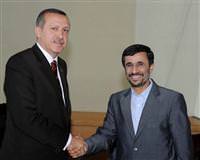 Erdo�an Ahmedinejad ile g�r��t�