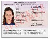 Emniyet pasaport �ipli elektronik biyometrik