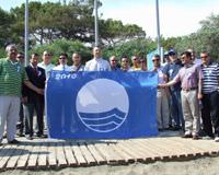 t�ren Plaj mavi bayrak