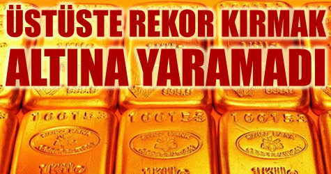 Alt�n sat��lar� durdu