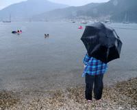 Ya�murda deniz keyfi