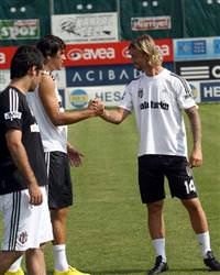 Guti ilk antrenman�na ��kt�