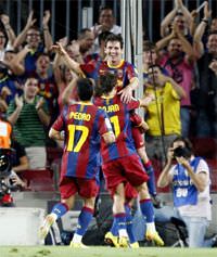 barcelona �spanya S�per Kupas� Sevilla Lionel Messi
