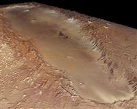 Orcus patera K�z�l Gezegen ayak izi Mars