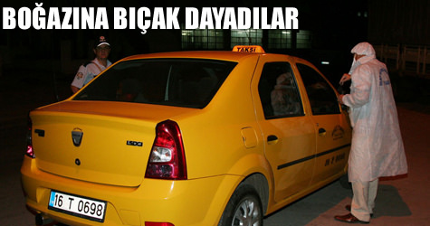 Taksiciyi cesareti kurtard�