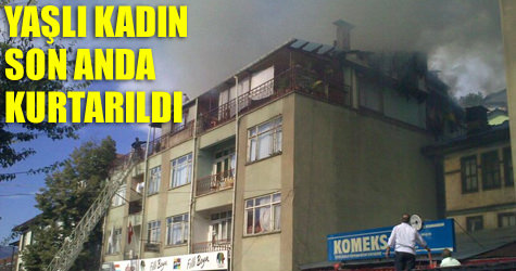 Apartmanda yang�n pani�i