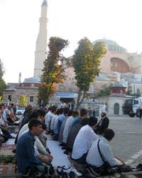 Ayasofya'da Bayram namaz�