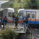 �stanbulda metro raydan ��kt�