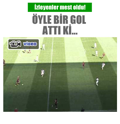 �yle bir gol att� ki