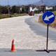 �ekirdek kurutmak i�in yolu trafi�e kapatt�