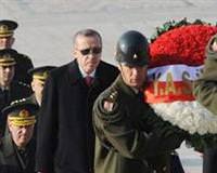Erdo�an ve YA� �yeleri An�tkabir'de