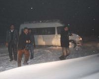Yolcu minib�s� 4 saat mahsur kald�