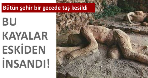 Taş kesilen şehir Pompei