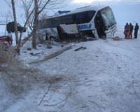 Erzurum'da feci kaza