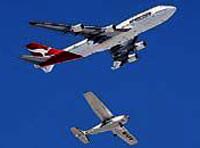 Dev Boeing'le havada tehlikeli yak�nla�ma...