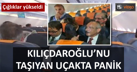 K�l��daro�lunu ta��yan u�akta panik