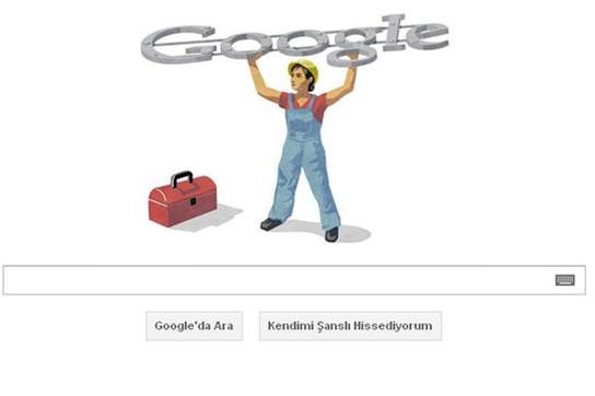 Google 1 May�s ���i Bayram�'n� unutmad�!