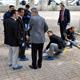 Kahvehane bah�esinde may�n patlad�