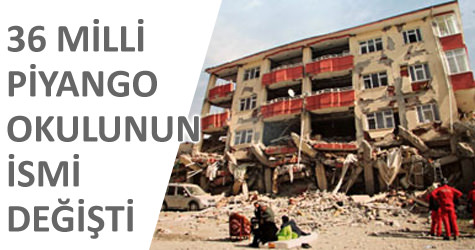 36 Milli Piyango okulunun ismi de�i�ti