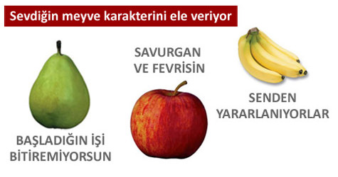 Sevdi�iniz meyveye g�re karakteriniz!