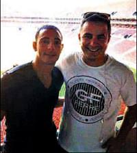 Amrabat Arenaya ısınma turlarında!