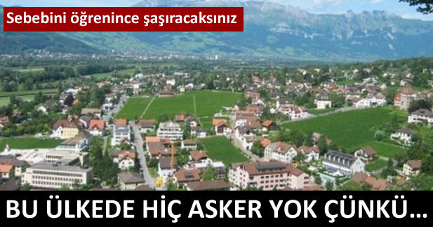 Bu ülkede hiç asker yok çünkü…