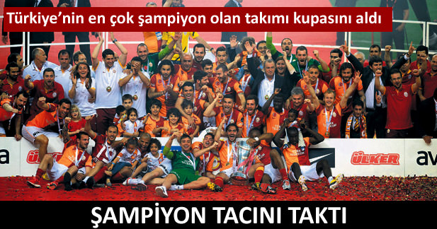 Şampiyon tacını taktı